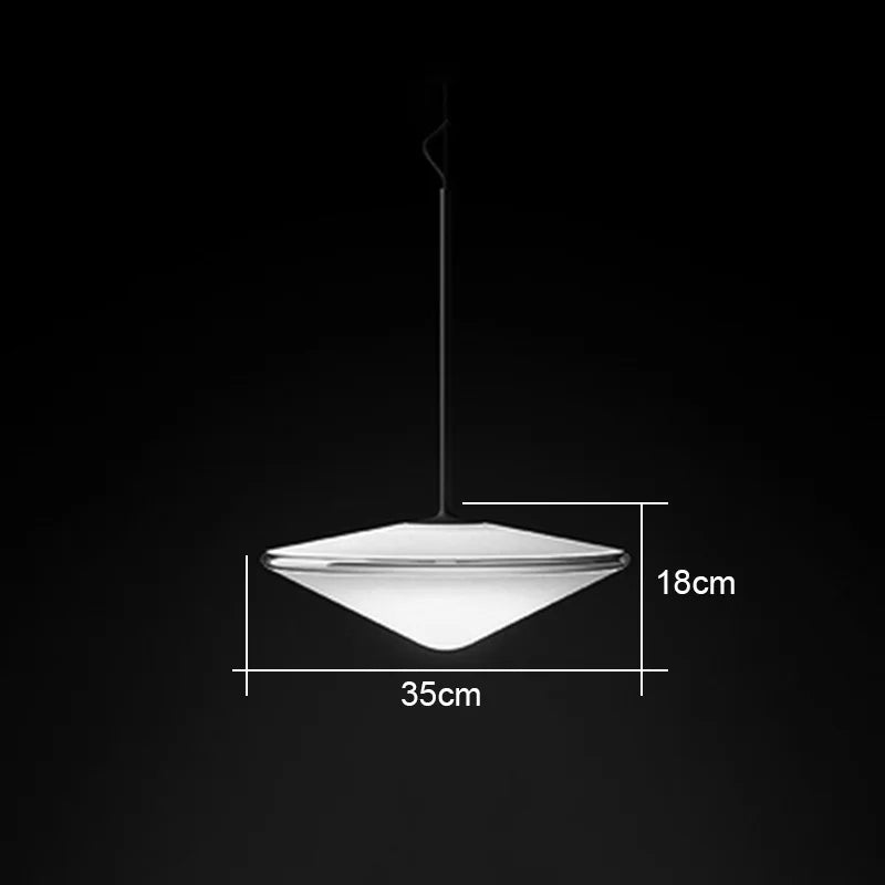 DecorBites™ Glass Flying Saucer Chandelier - LED Hardware Pendant Lighting for Living Room