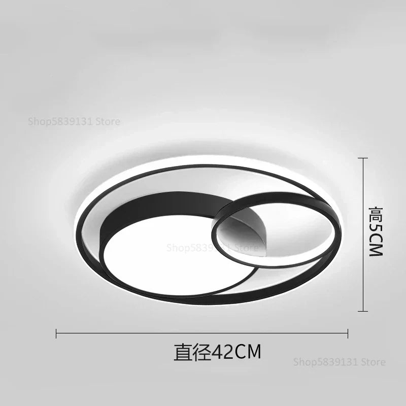 DecorBites™ Geometry LED Ceiling Light: Modern Nordic Light Luxury for Living Room Decor