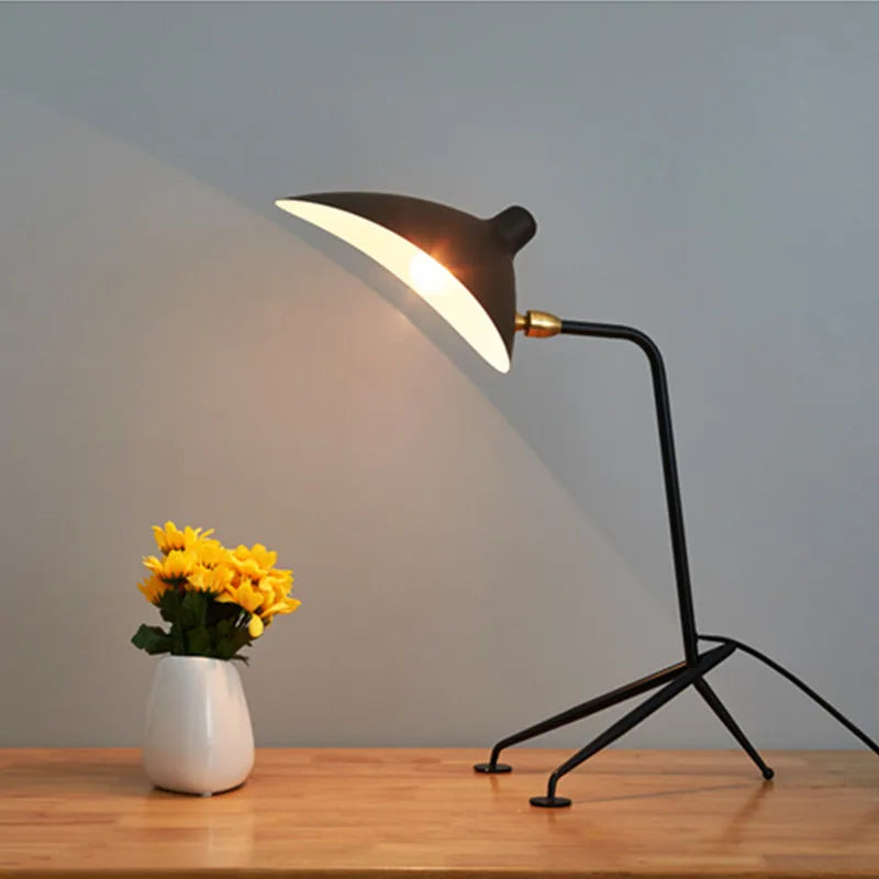DecorBites™ Black Serge Mouille Tripod Floor Lamp - Loft Industrial Standing Lamp