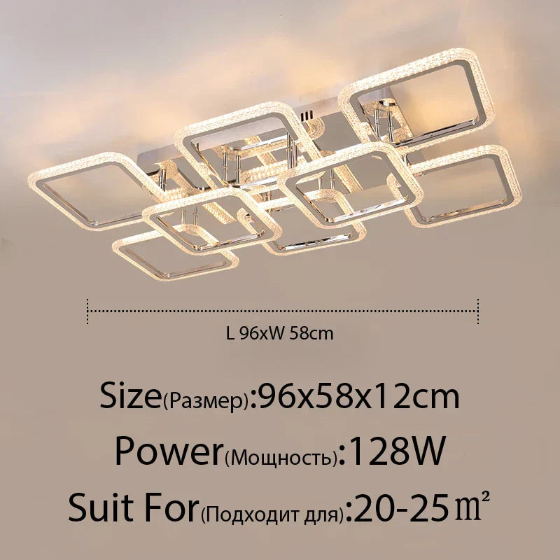 ثريا DecorBites™ LED: إضاءة داخلية قابلة للتعتيم بالريموت لغرفة النوم والمطعم وغرفة المعيشة