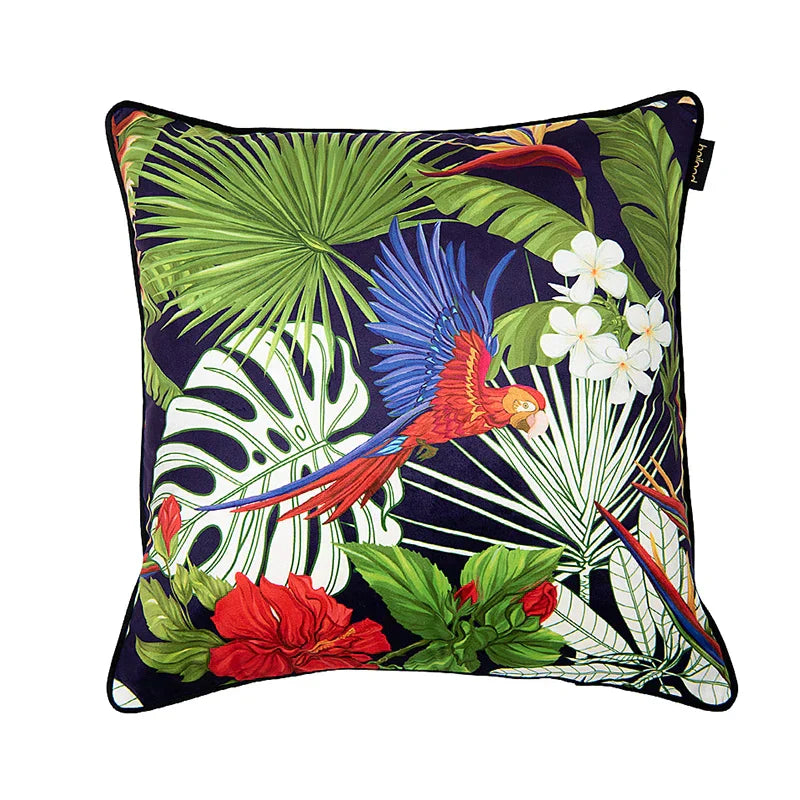 DecorBites™ Intersecting Geometric Velvet Printed Cushion Cover - Modern Nordic Sofa Decor 50x50cm