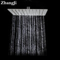 DecorBites™ 10 Inch Stainless Steel Square Ceiling Rain Shower Head