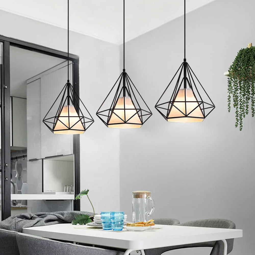 مصباح سقف معلق LED صناعي DecorBites™ لغرفة المعيشة والمطبخ والديكور المنزلي