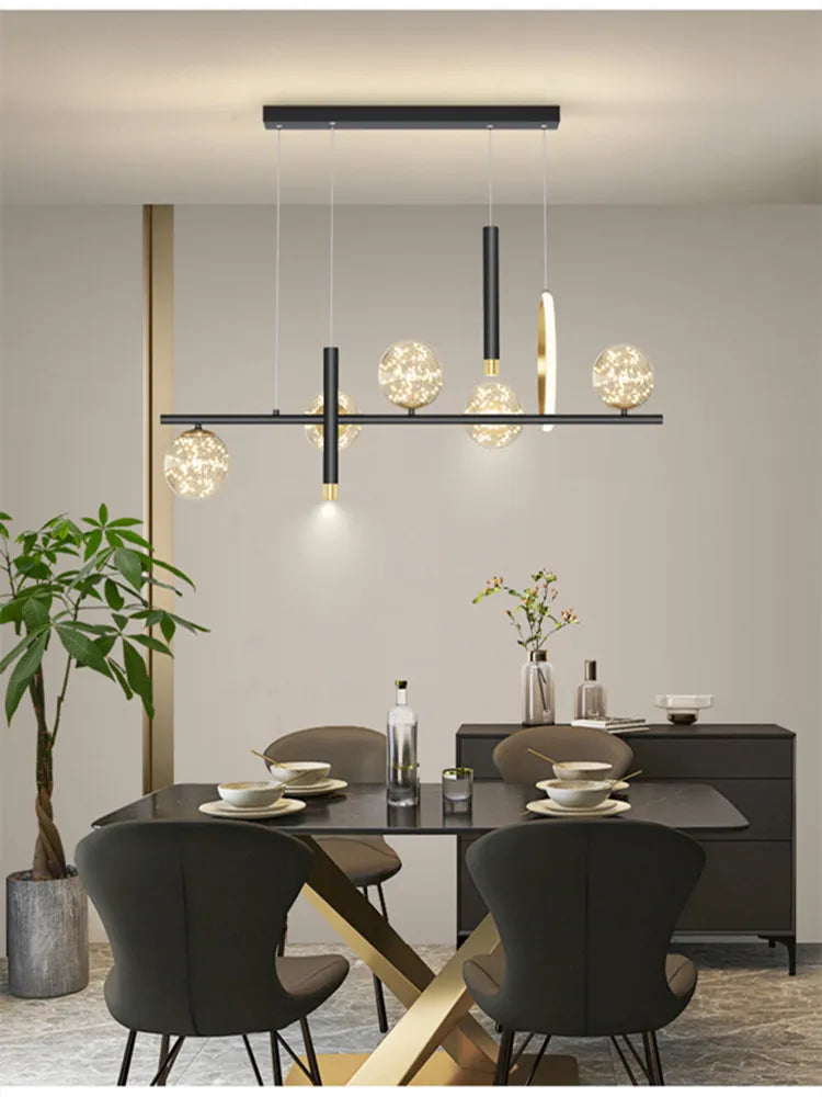 ثريا إضاءة LED من DecorBites™: إضاءة داخلية عصرية للمنزل بالكامل لغرفة النوم، غرفة المعيشة، وغرفة الطعام