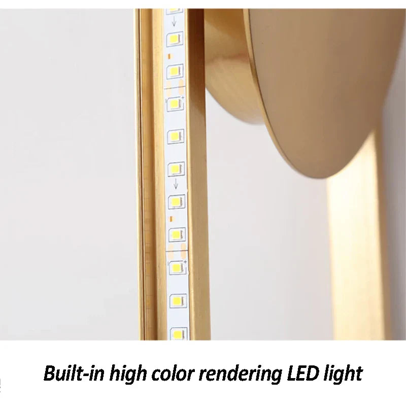 مصباح حائط من الأكريليك والمعدن بتقنية LED من DecorBites™: إضاءة جدارية بتصميم نورديك بسيط لغرفة النوم وغرفة المعيشة