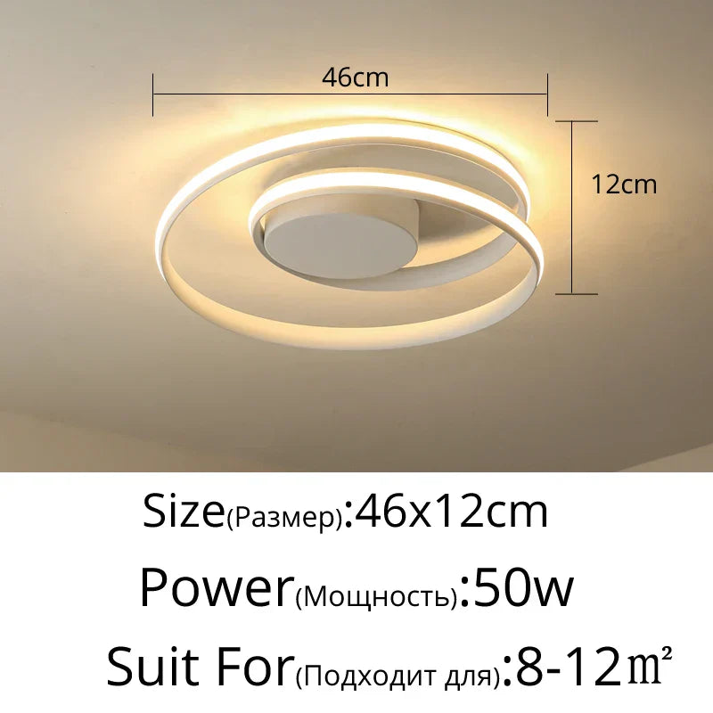 ثريا DecorBites™ LED: مصابيح عصرية تُركّب على السطح لغرفة المعيشة وغرفة النوم وغرفة الدراسة