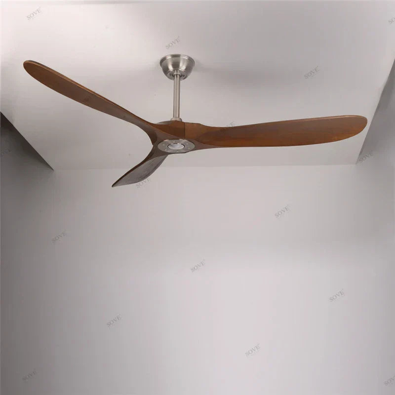 DecorBites™ 60" Solid Wood DC Ceiling Fan with Remote Control