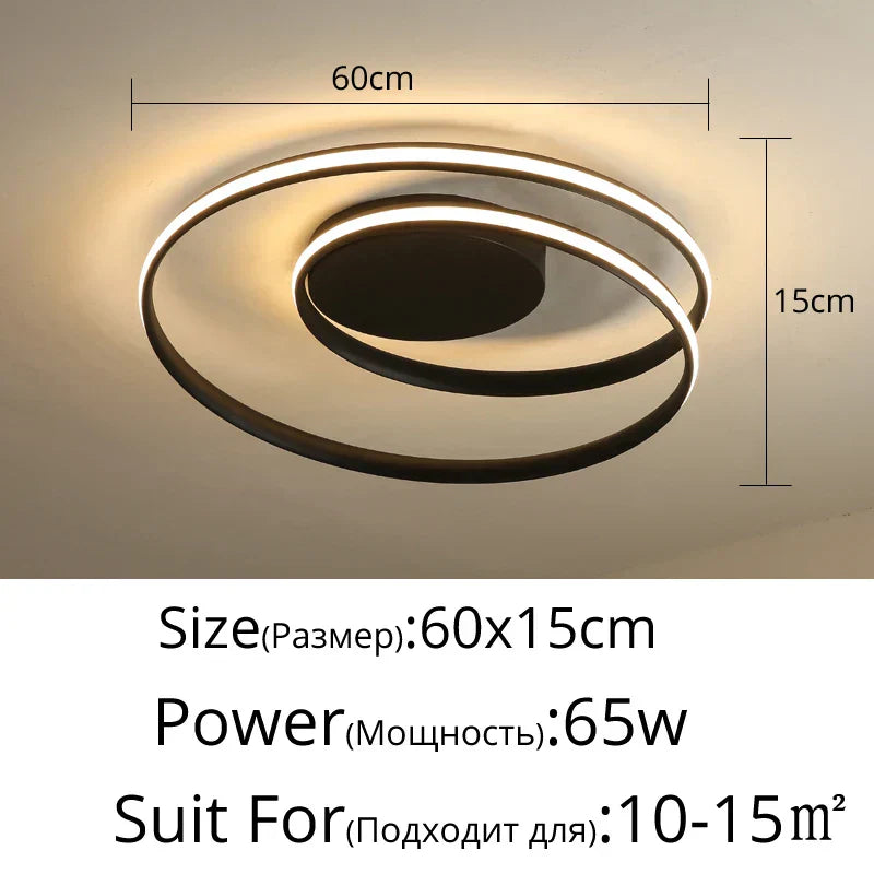 DecorBites™ LED Ceiling Light for Living Bedroom Study Room, Modern Surface Mounted Lamp