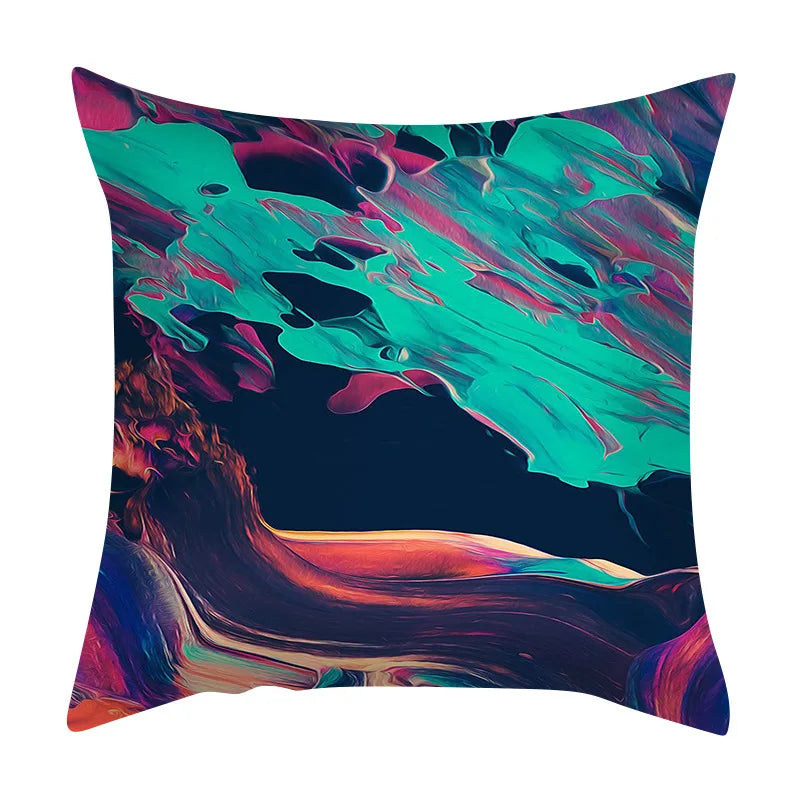 DecorBites™ Abstract Ink Marbling Cushion Cover - Sofa Car Seat Home Decoration