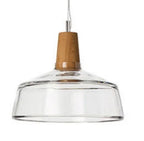 Nordic Glass and Wood Pendant Light