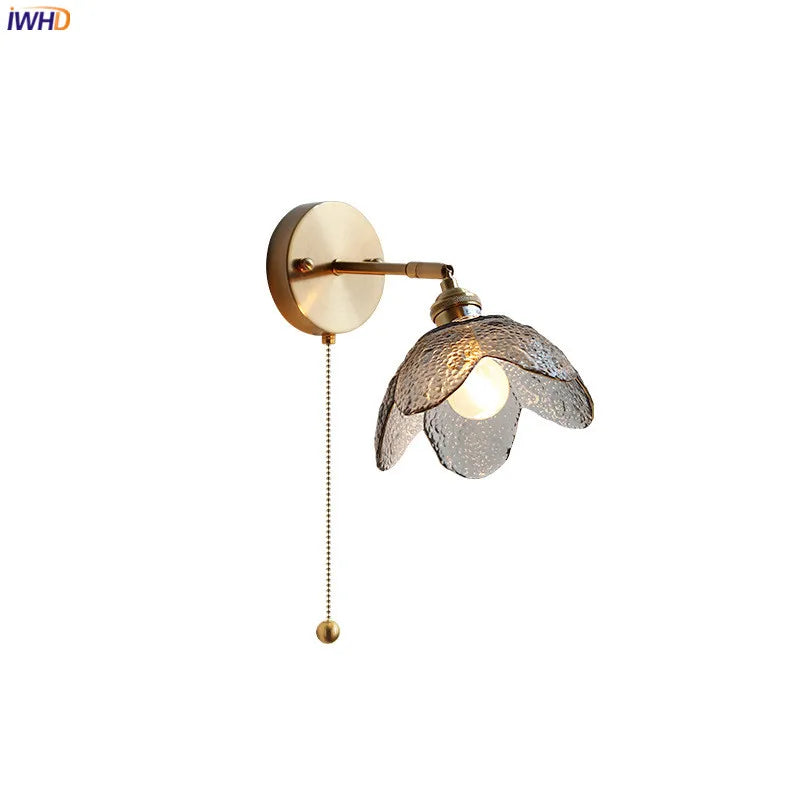 DecorBites™ Gray Glass LED Bathroom Mirror Sconce Wall Lamp Lighting