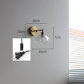 DecorBites™ Gray Glass LED Bathroom Mirror Sconce Wall Lamp Lighting