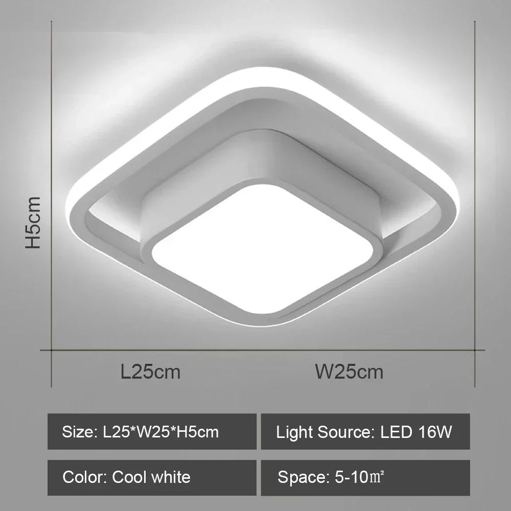 ثريا سقف LED DecorBites™: إضاءة داخلية عصرية لغرفة النوم والمطبخ وغرفة المعيشة