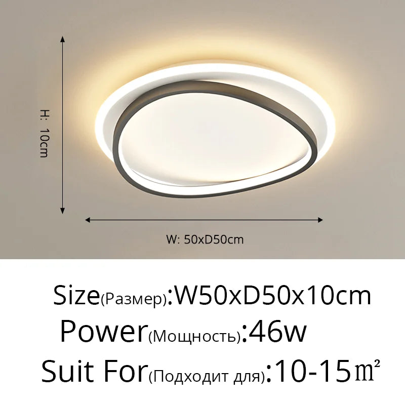 ثريات إضاءة LED DecorBites™ قابلة للتعتيم، مصباح عصري لديكور المنزل