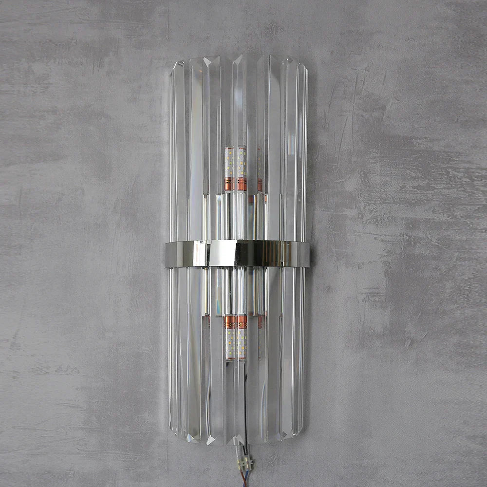 DecorBites™ Crystal Golden Wall Lamp: Luxury American Country Style Light Fixtures