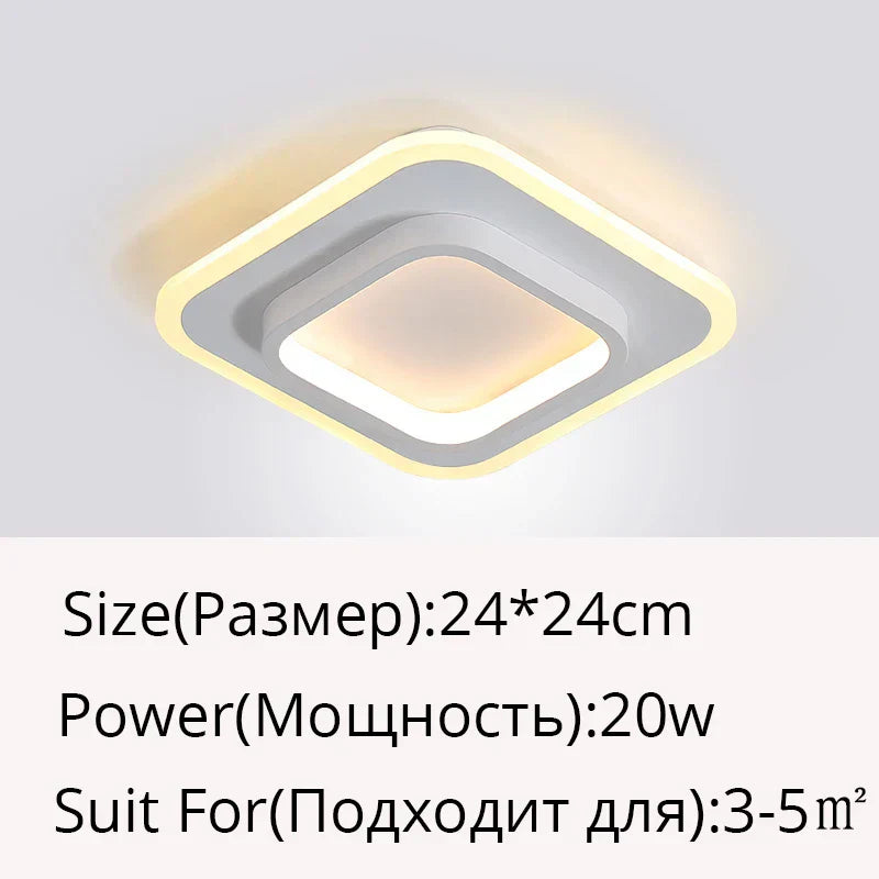 DecorBites™ LED Ceiling Light for Modern Indoor Lighting in Minimalist Style