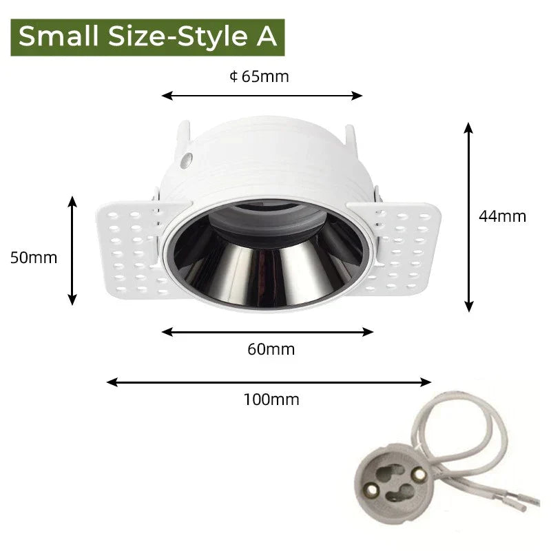 DecorBites™ Adjustable Recessed LED Ceiling Downlight for GU10/MR16/MR11 Bulbs