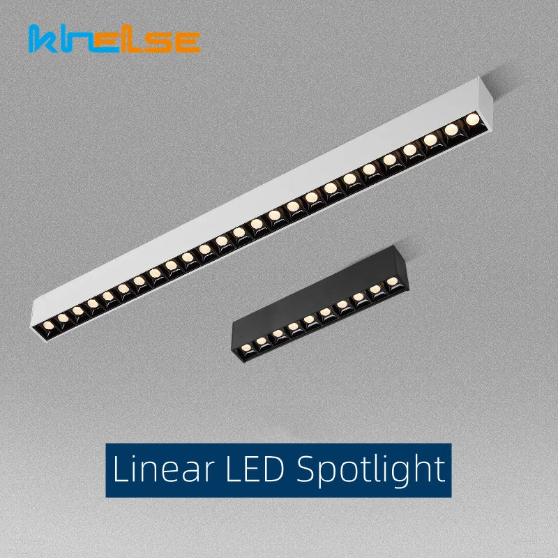 DecorBites™ مصباح شبكي خطي LED: إضاءة سقف عصرية تثبت على السطح للمنزل، 110 فولت/220 فولت