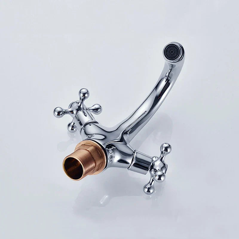 DecorBites™ Dual Cross Handle Bidet Faucet for Kitchen Bathroom Toilet