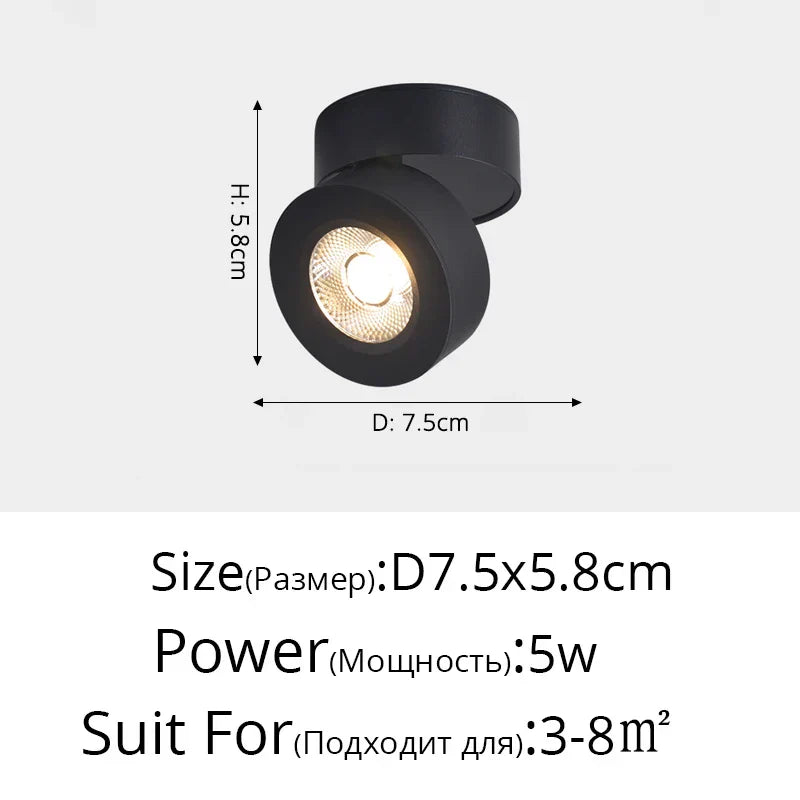 Plafonniers spots orientables à LED DecorBites™ pour mur de fond et allée