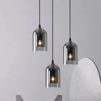 Nordic Smoky Gray Glass Pendant Light