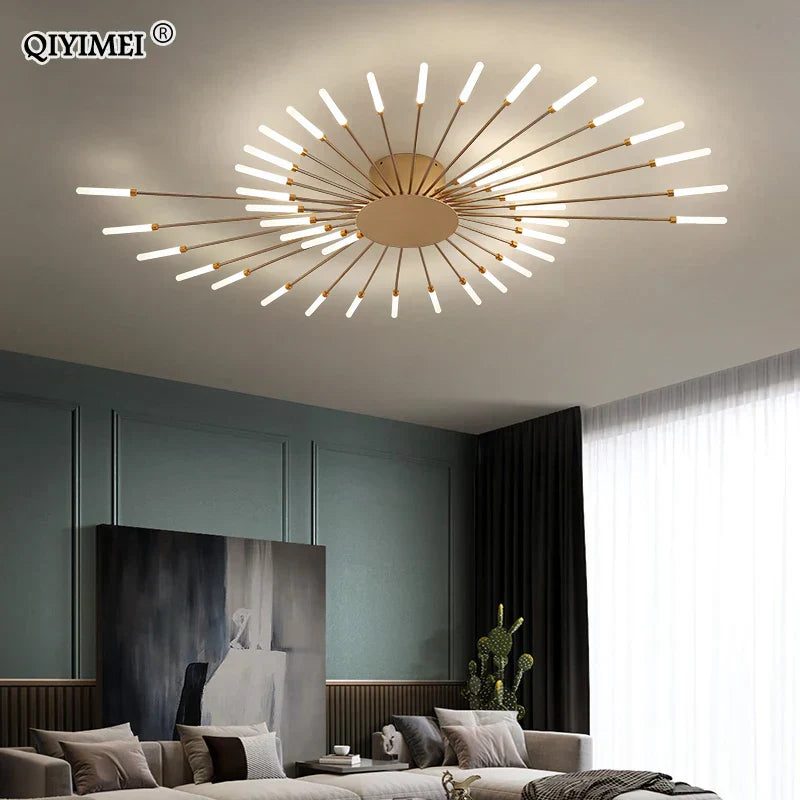 وحدة إضاءة سقف LED أكريليك DecorBites™ لغرفة النوم والردهة وغرفة المعيشة وغرف الأطفال، تصميم عصري لامع
