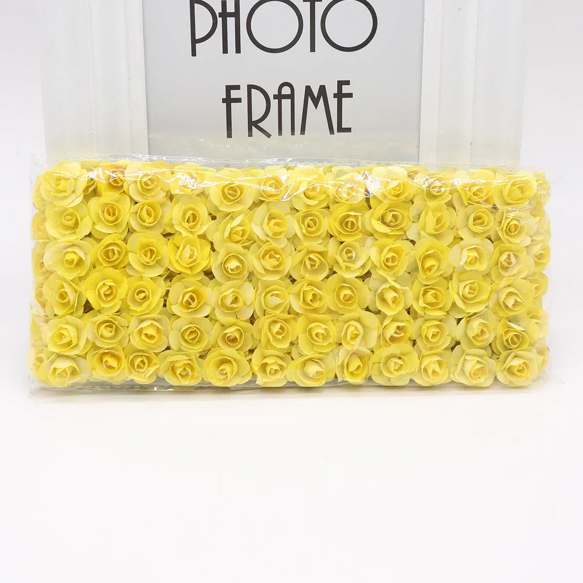 DecorBites™ 144pcs 2cm Artificial Paper Flowers for Wedding DIY Decoration
