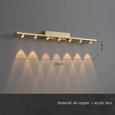 DecorBites™ Iron Art Mirror Front Wall Sconce