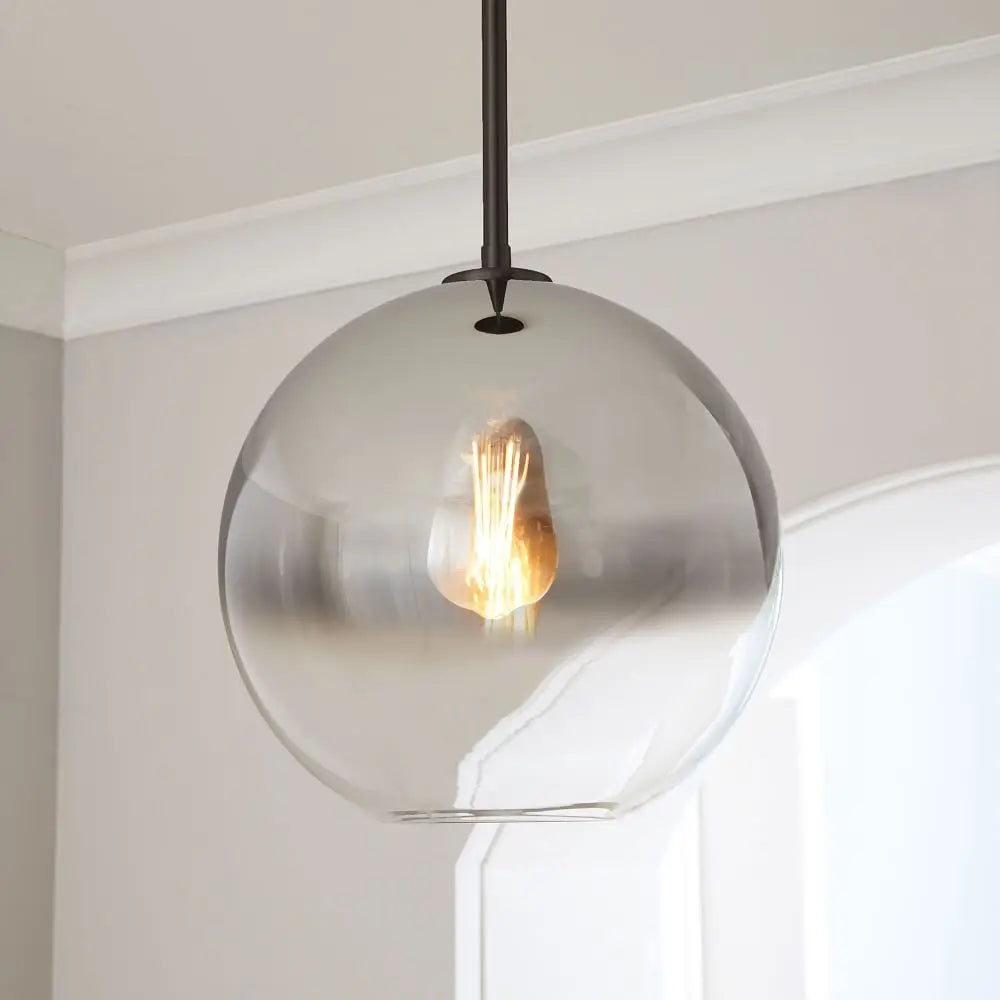 DecorBites™ ثريا كرة زجاجية متدرجة بمصباح LED E27 للفنادق والبارات وغرف النوم