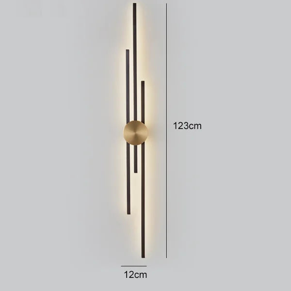DecorBites™ Copper Wall Light for Bedroom, Living Room, TV Background - Minimalist Luxury Design