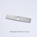 DecorBites™ 10" Bathroom Kitchen Sink Faucet Hole Cover Deck Plate Escutcheon Black/Brush Nickel/Chrome