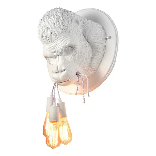 DecorBites™ Gorilla Resin Wall Sconce Retro Bedside Lamp Luminaire