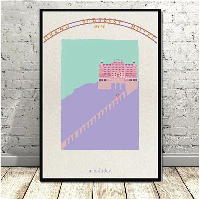 DecorBites™ Grand Budapest Hotel Minimalist Wall Poster for Stylish Home Decor