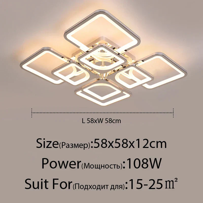 ثريا DecorBites™ LED: إضاءة داخلية قابلة للتعتيم بالريموت لغرفة النوم والمطعم وغرفة المعيشة