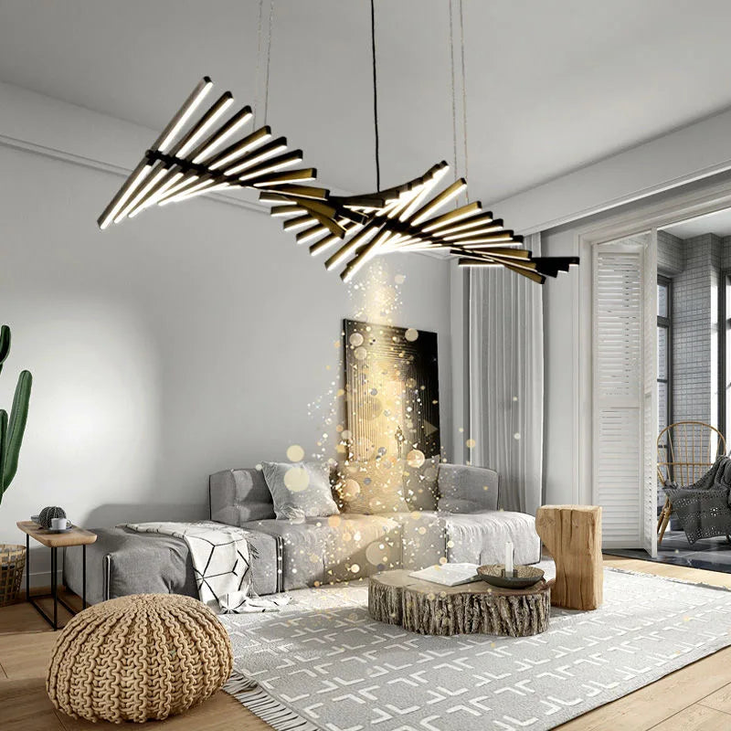 ثريا DecorBites™ LED: إضاءة معلقة فنية عصرية لغرفة المعيشة وغرفة الطعام والمكتب والبار