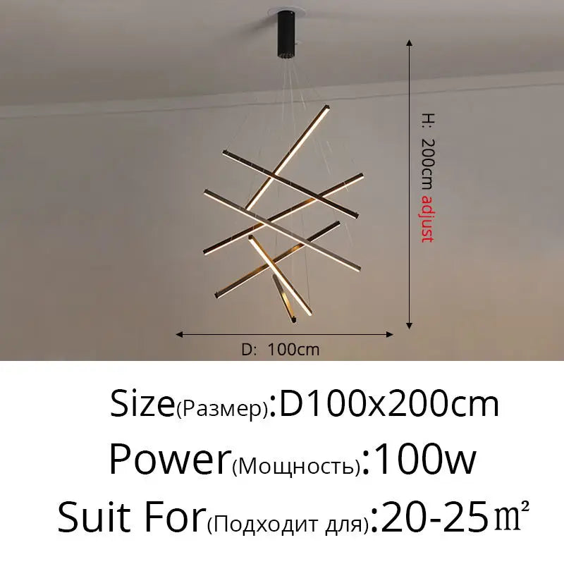 ثريات DecorBites™ LED لمدخل السلم وغرفة المعيشة وغرفة الطعام، تركيبات إضاءة داخلية