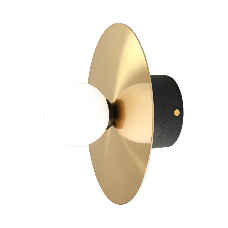 DecorBites™ Golden Glass Ball Wall Sconce Light Fixture for Modern Home Lighting