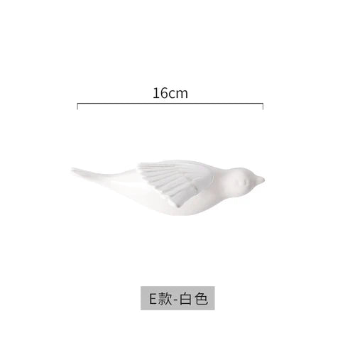 DecorBites™ ديكور حائط عصري ذهبي على شكل طائر إكسسوار حمام