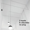 DecorBites™ Geometric Glass Ball LED Pendant Chandelier Ceiling Lamp for Living Dining Bedroom