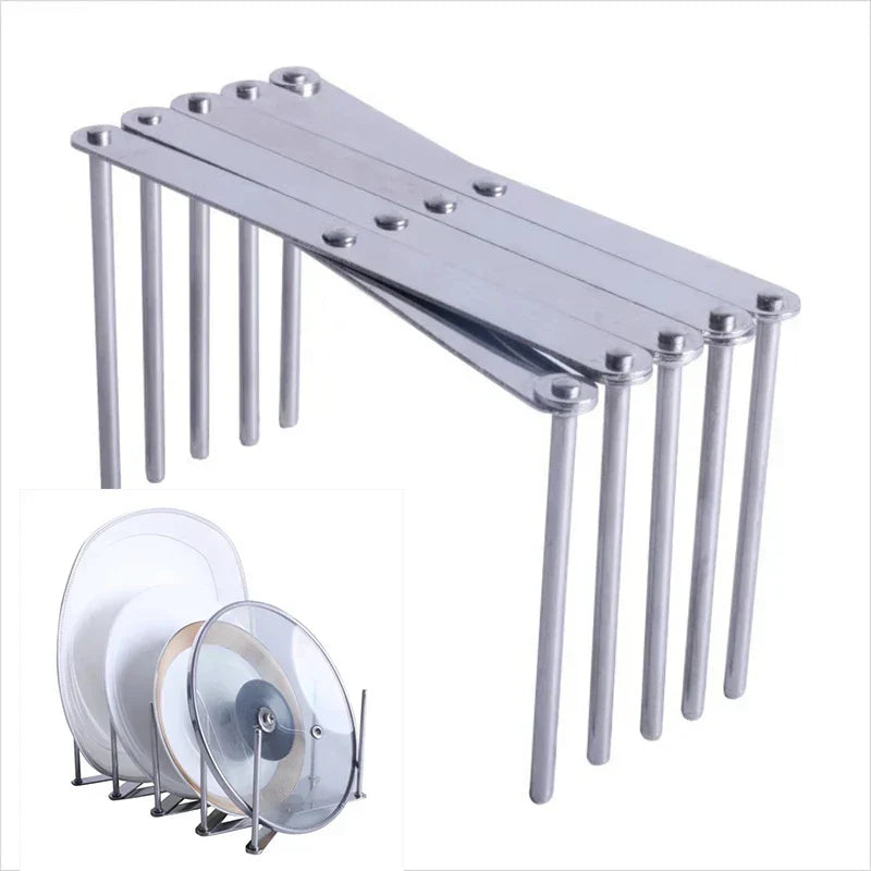 DecorBites™ Adjustable Steaming Rack & Dish Drying Holder - Multi-Functional Kitchen Pot Rack