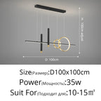 Nordic Contemporary Metal LED Pendant Light