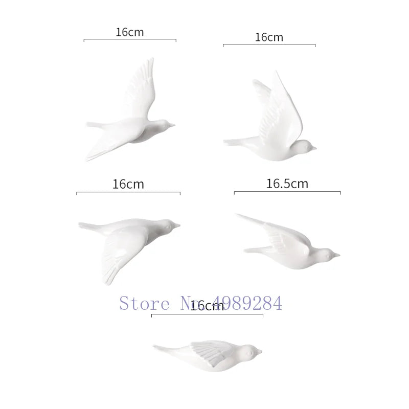 DecorBites™ ديكور حائط عصري ذهبي على شكل طائر إكسسوار حمام