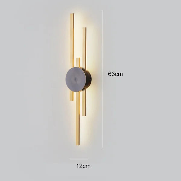 DecorBites™ Copper Wall Light for Bedroom, Living Room, TV Background - Minimalist Luxury Design