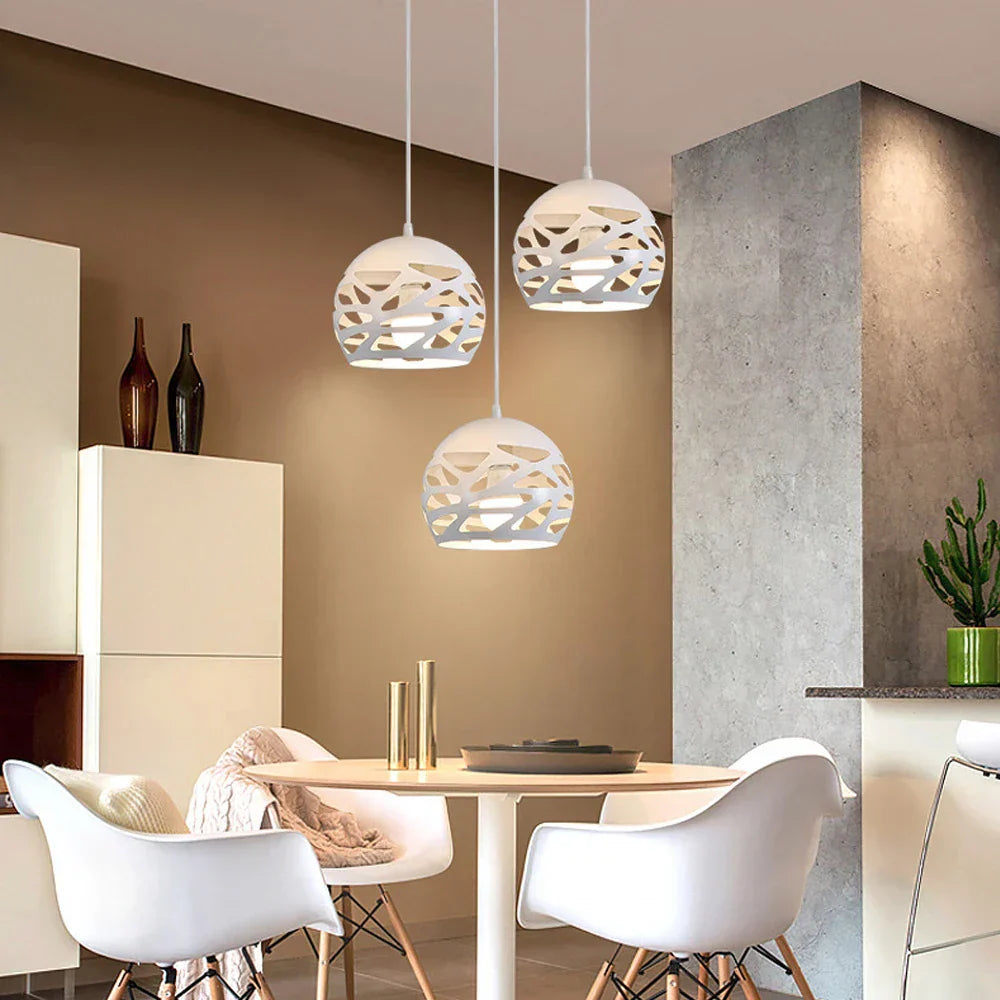 مصابيح معلقة صناعية من DecorBites™: مصابيح LED عصرية معلقة لديكور المنزل وغرفة المعيشة والمطبخ
