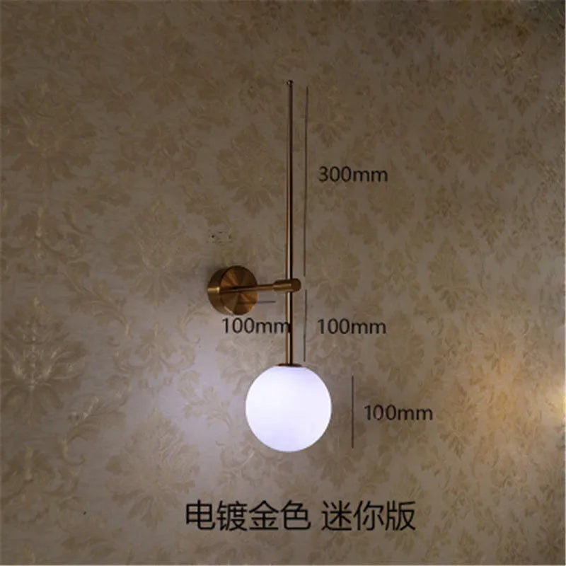 مصباح حائط DecorBites™ الكروي الزجاجي LED للديكور العصري البسيط