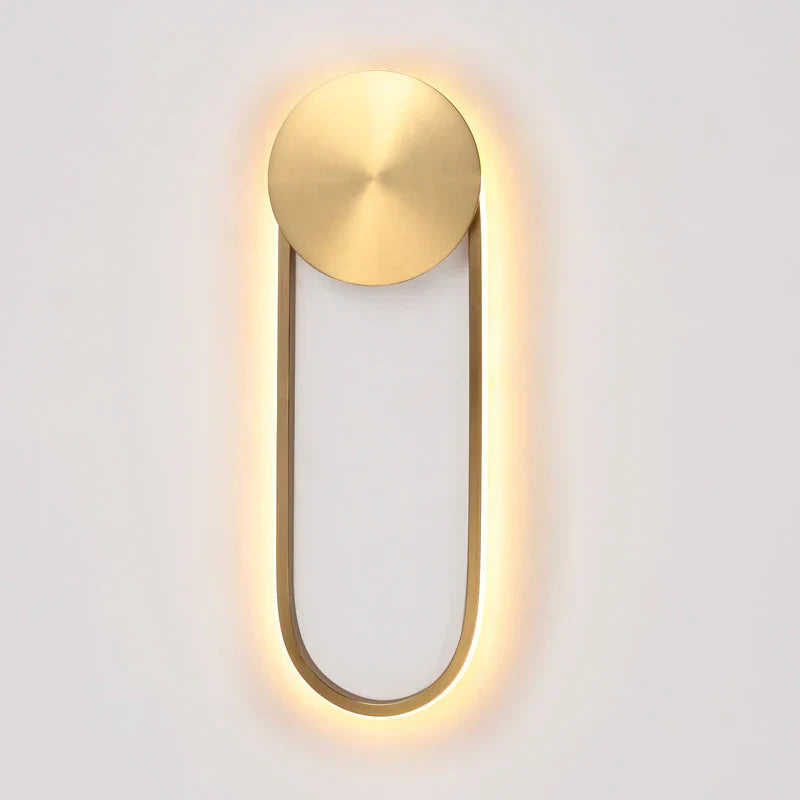 مصباح حائط من الأكريليك والمعدن بتقنية LED من DecorBites™: إضاءة جدارية بتصميم نورديك بسيط لغرفة النوم وغرفة المعيشة