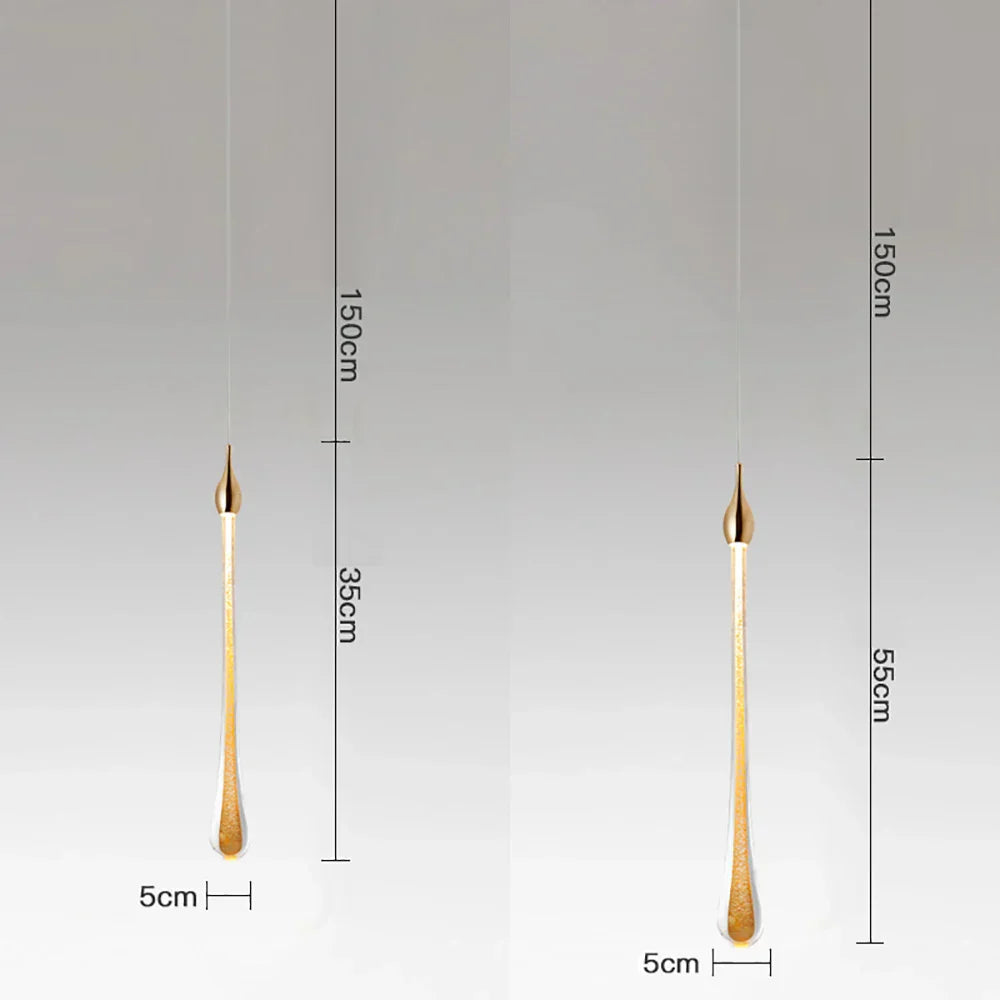 DecorBites™ Crystal Water Drop Chandeliers: Modern Luxury LED Lighting for Bedroom, Bar & Decor