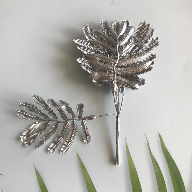 DecorBites™ Artificial Eucalyptus Leaf Bunch for Home Christmas Wedding Decor - 6-Pack