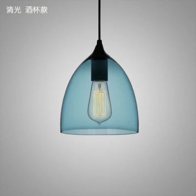 مصباح تعليق DecorBites™ الزجاجي بتقنية LED: إضاءة معلقة بتصميم نورديك عصري للمنزل أو المقهى أو البار