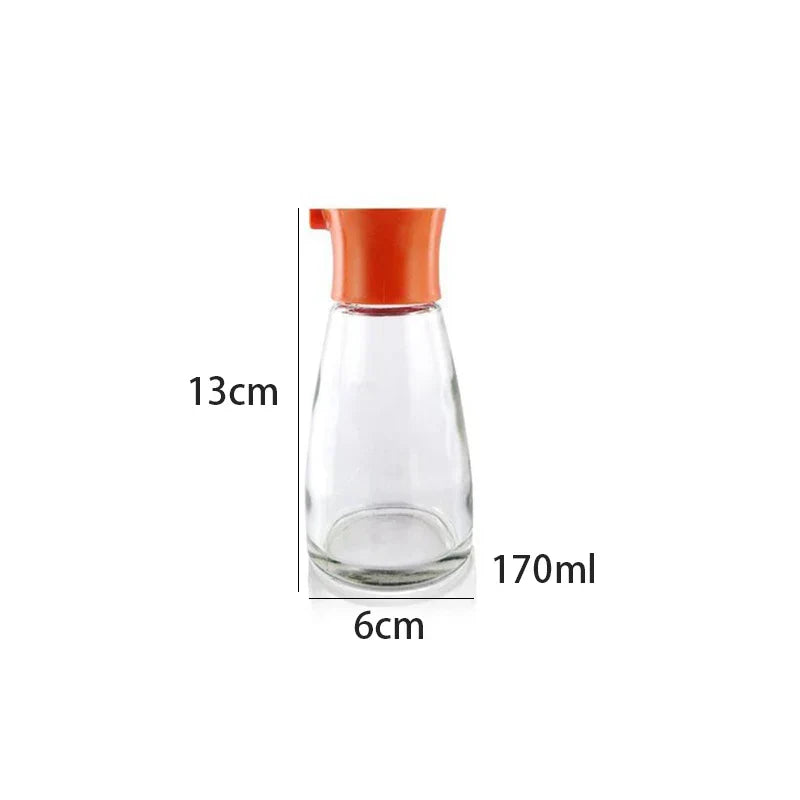 DecorBites™ 170ML Seasoning Bottle with Leak-Proof Design for Oil, Soy Sauce & Vinegar